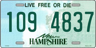NH license plate 1094837
