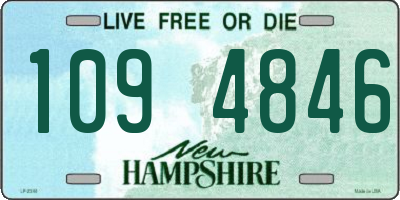 NH license plate 1094846