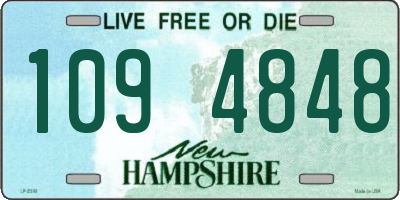 NH license plate 1094848