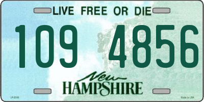 NH license plate 1094856