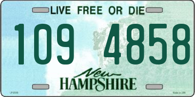 NH license plate 1094858