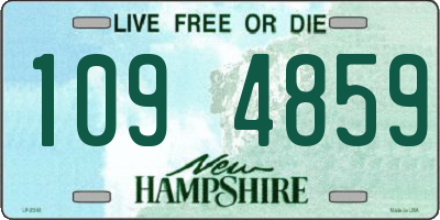 NH license plate 1094859