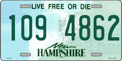 NH license plate 1094862