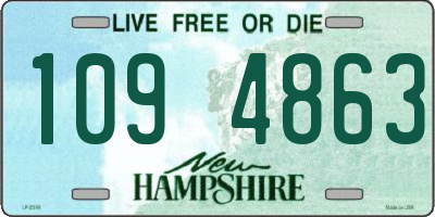 NH license plate 1094863
