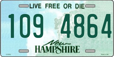 NH license plate 1094864