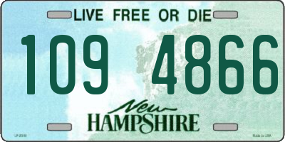 NH license plate 1094866
