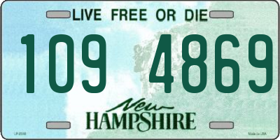 NH license plate 1094869