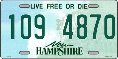 NH license plate 1094870