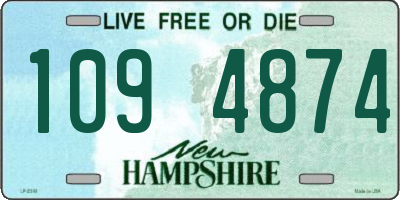 NH license plate 1094874