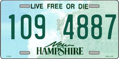 NH license plate 1094887