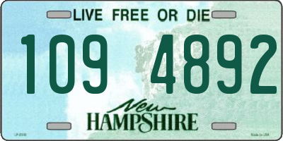 NH license plate 1094892