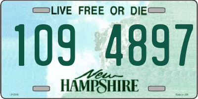 NH license plate 1094897