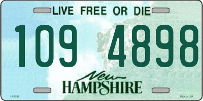 NH license plate 1094898