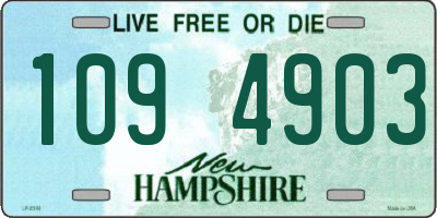 NH license plate 1094903