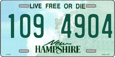 NH license plate 1094904