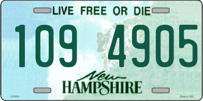 NH license plate 1094905