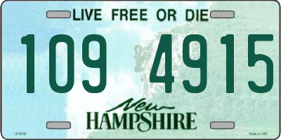 NH license plate 1094915