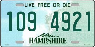 NH license plate 1094921