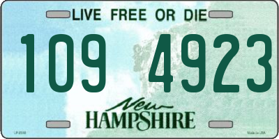 NH license plate 1094923