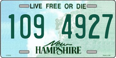 NH license plate 1094927