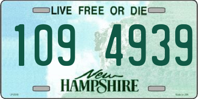 NH license plate 1094939