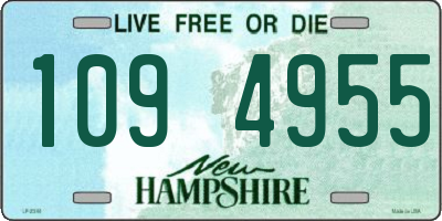 NH license plate 1094955