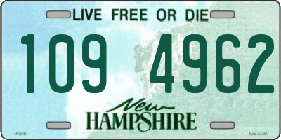 NH license plate 1094962