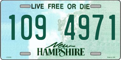 NH license plate 1094971