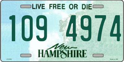NH license plate 1094974
