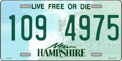 NH license plate 1094975