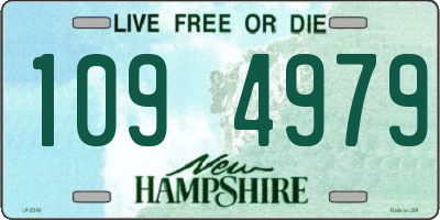 NH license plate 1094979