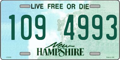 NH license plate 1094993