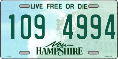 NH license plate 1094994