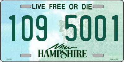 NH license plate 1095001