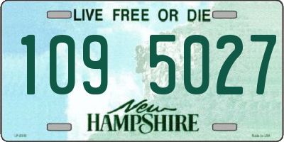 NH license plate 1095027