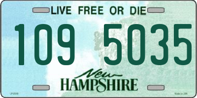 NH license plate 1095035