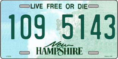 NH license plate 1095143