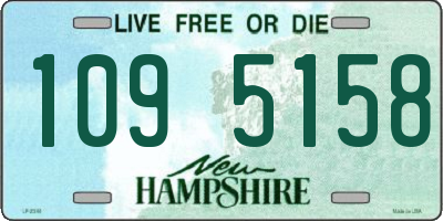 NH license plate 1095158