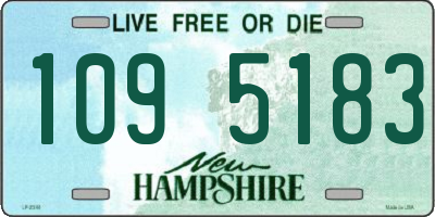 NH license plate 1095183