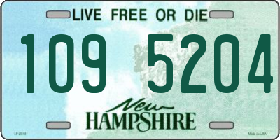 NH license plate 1095204
