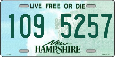 NH license plate 1095257