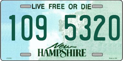 NH license plate 1095320