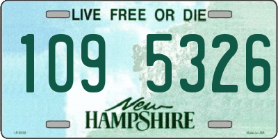 NH license plate 1095326