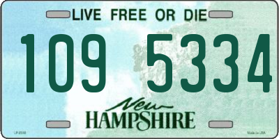 NH license plate 1095334