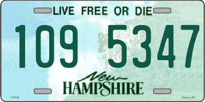 NH license plate 1095347