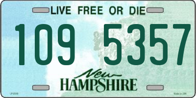 NH license plate 1095357
