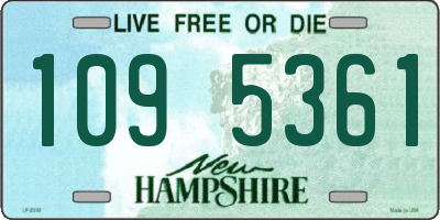 NH license plate 1095361