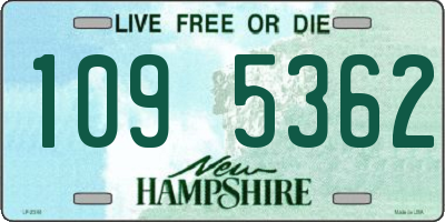 NH license plate 1095362
