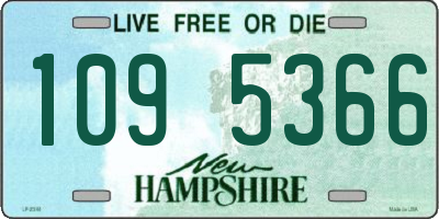 NH license plate 1095366