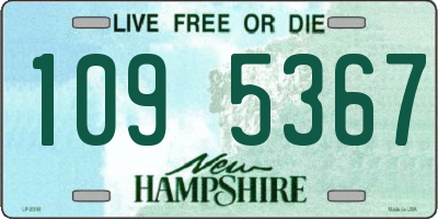 NH license plate 1095367